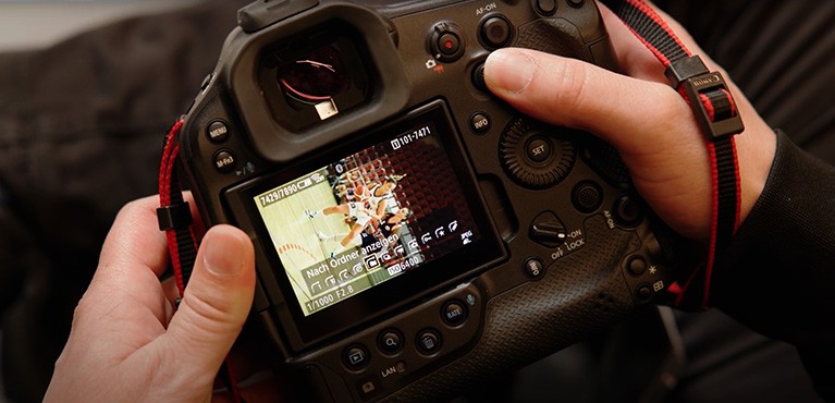 Erfahre, wie du die Tastenfunktionen für die Wiedergabe von Fotos und Videos individuell anpasst