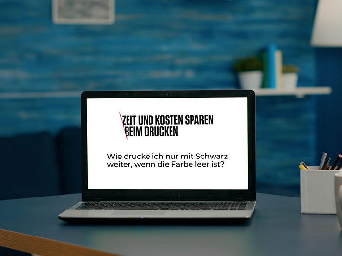 Quick-Tipp: Mit Schwarz weiterdrucken, wenn die Farbpatrone leer ist